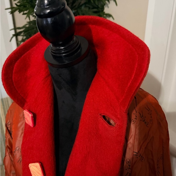 Vintage Elegant Red mohair? Women's Coat - Picture 10 of 15